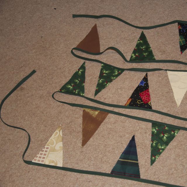 Christmas bunting - completed