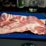 Deboned breast of lamb