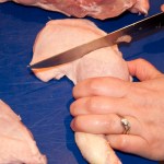 Portioning chicken - step 7