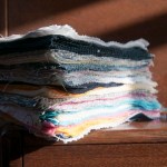 Bunting pennants, cut and ironed