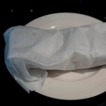 Bacon wrapped for keeping