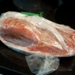 Dry cure applied, in bag