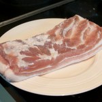 Maple bacon after curing