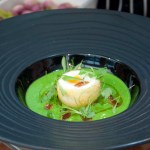 Pea and watercress soup