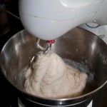 Dough in the mixer