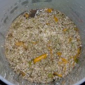 Ready to ferment - elderflower champagne in the bucket