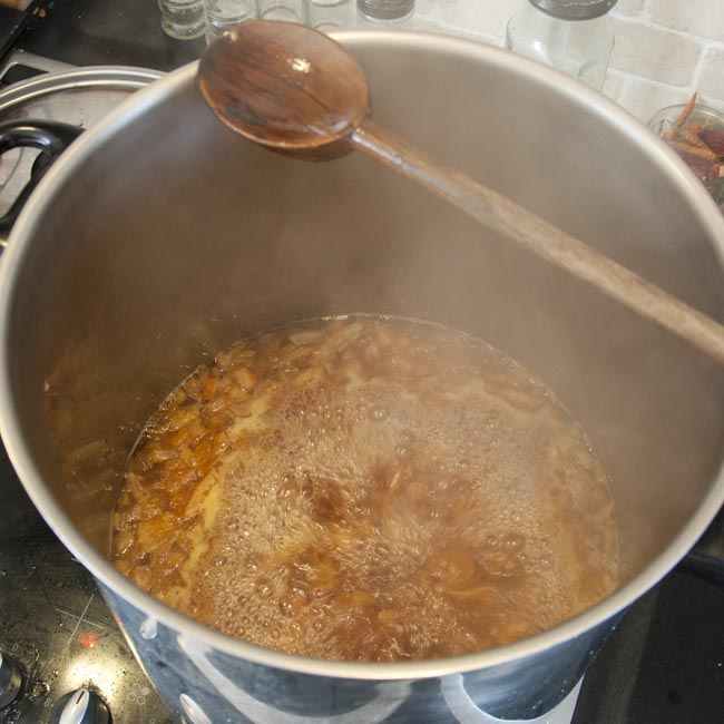 At a nice rolling boil