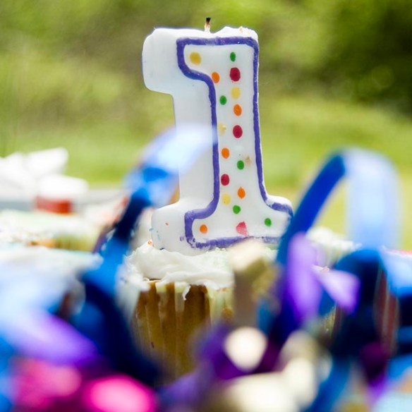 First Birthday Candle