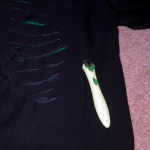 Cut along markings with rotary cutter