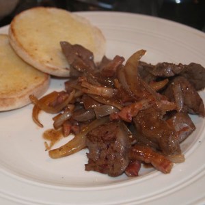 Liver, bacon and onion