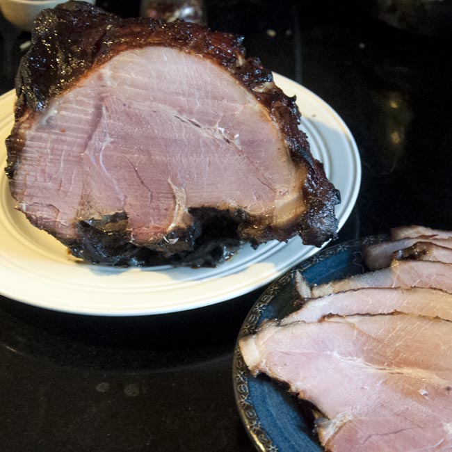 Baked home-cured ham