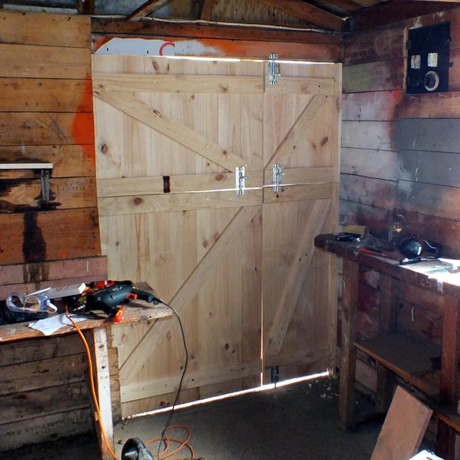 Inside view, bolts installed