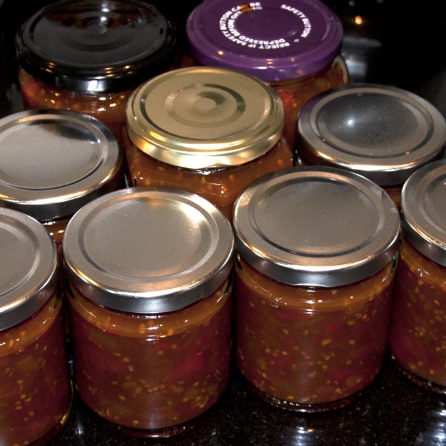 Lovely jars of chutney