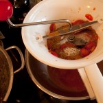 Pass through the mouli