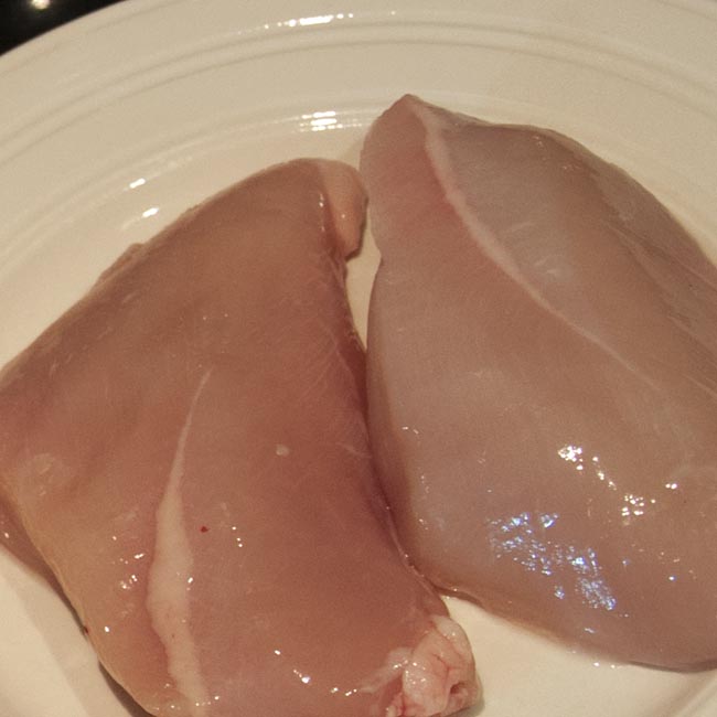 Chicken breast portions