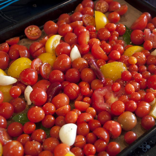 Lay out on baking tray