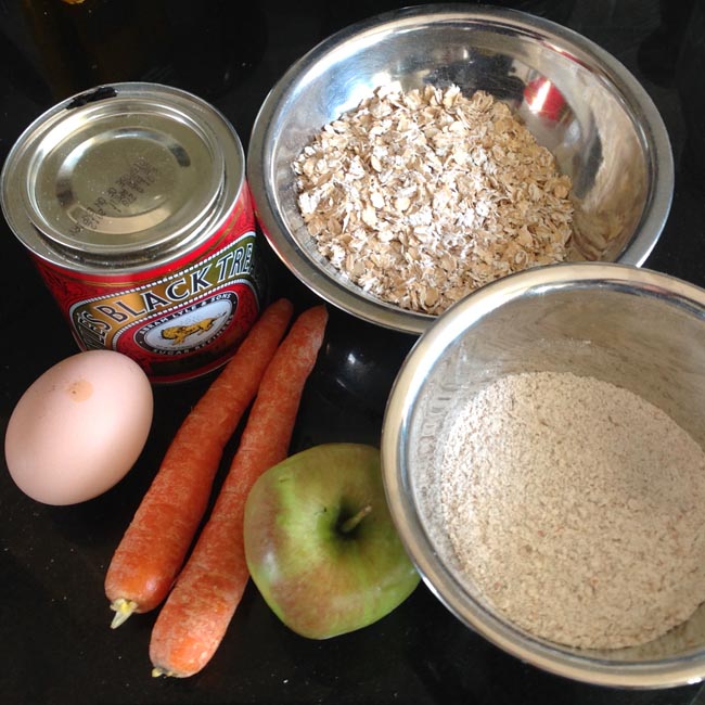 Ingredients - apple carrot dumplings