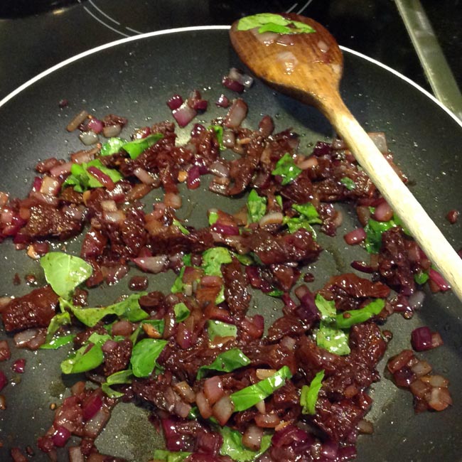 Cook gently in frying pan
