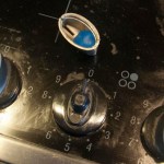 Blob of Sugru inside knob