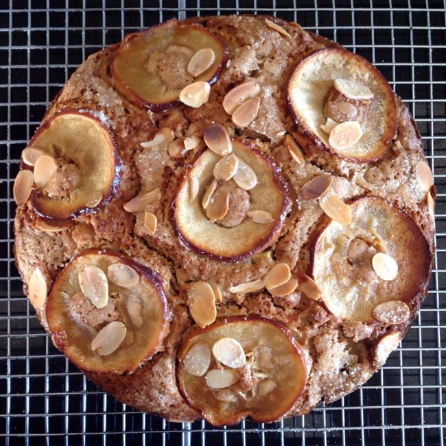 Apple and Marzipan Cake