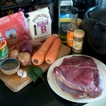 Braised beef ingredients