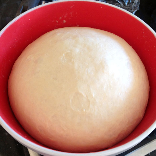 Risen dough