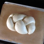 Place the plait on baking sheet