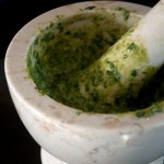 Fresh hand-made pestp