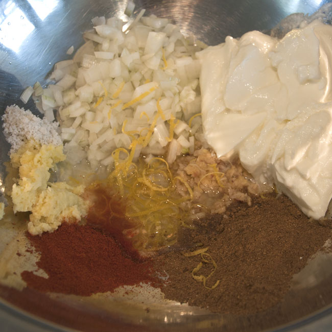 Ingredients before mixing