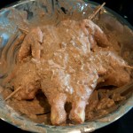 Rub in marinade and set aside