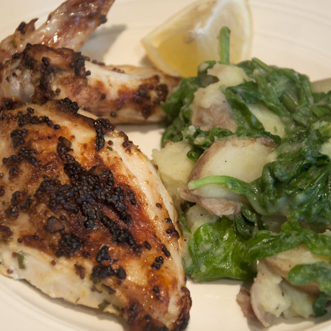 Mustard and rosemary chicken - serve