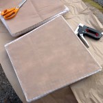 Attach new bottoming cloth with staples