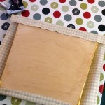 Wrap over fabric snugly and fix opposite edge