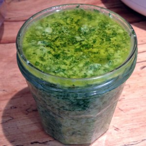 Pesto in jar