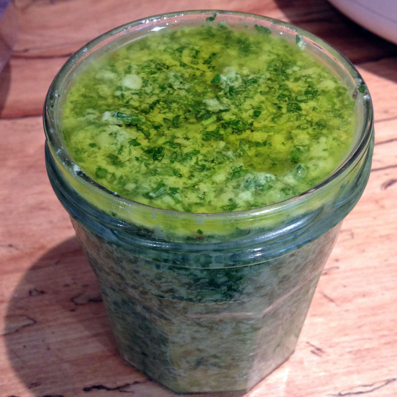 Pesto in jar