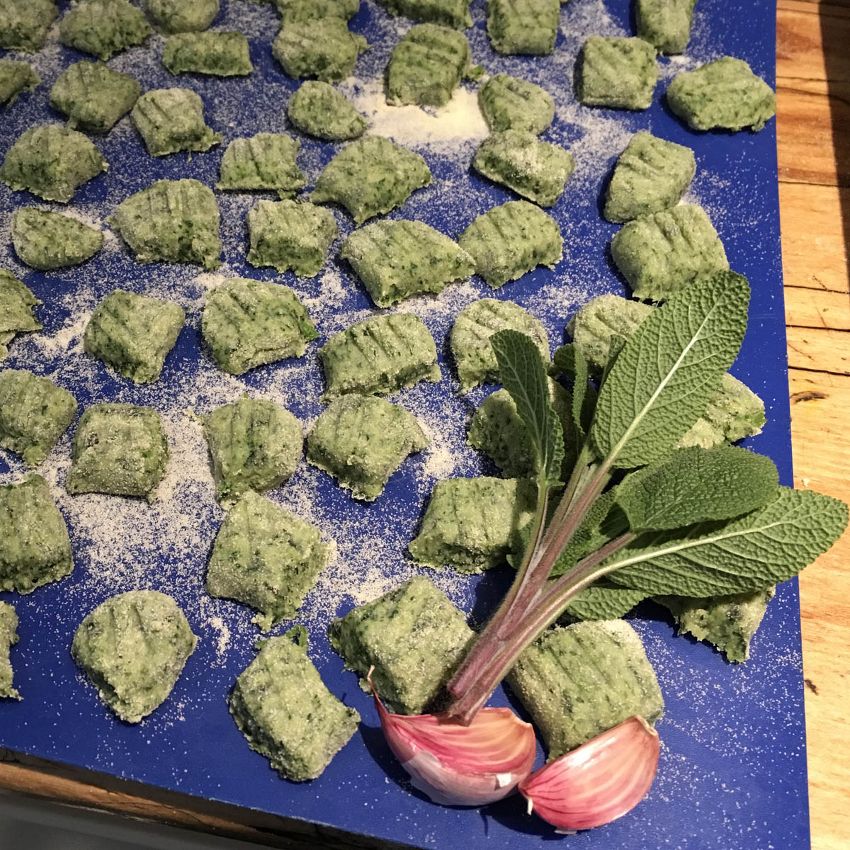 Gnocchi ready for cooking